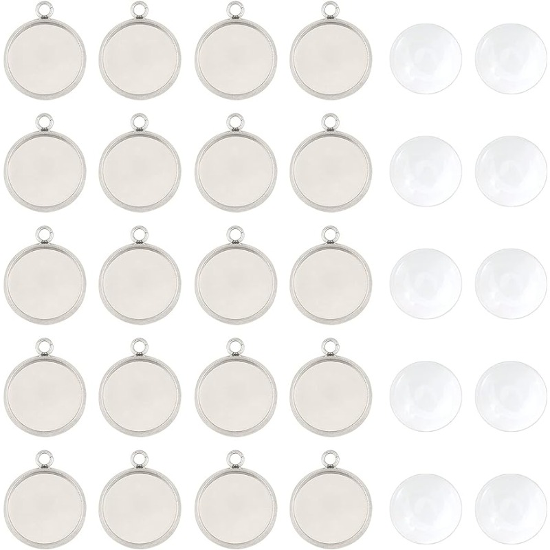 50 juegos de joyería de cabujó - Bezels Set Pendant reseña y precio